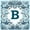 Watercolor B, variant on jejeloiu Ocean Monogram Themed 7 Pieces Full Size Bedding Sets,Watercolor Sea Life Shark Full Size Bed in a Bag For Boys,Reversible