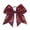 Wine, variant on WZXFASHION Hair Bows for Women Fashionable Ponytail Clips with Barrette Clips Shiny Sequin Decoration Hair Accessories Dark Purple