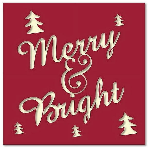 CHRISTMAS MERRY   BRIGHT LIGHT BOX by Malden Design