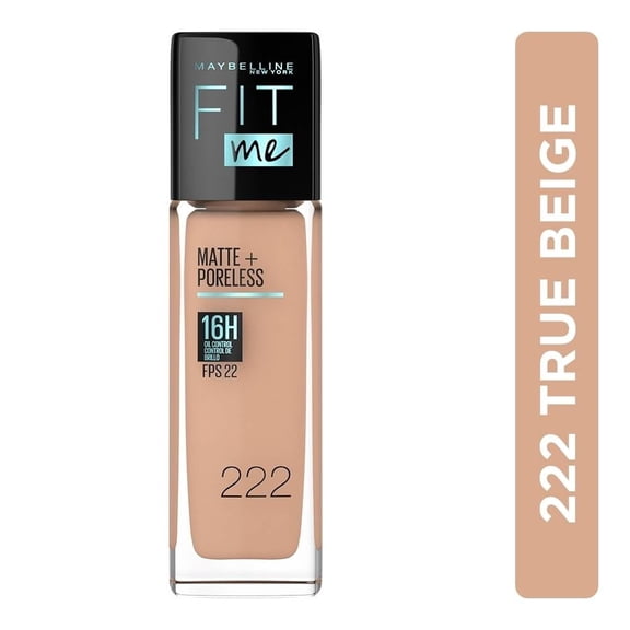 Base de maquillaje Maybelline New York Fit Me! matte + poreless 222 true beige 30 ml