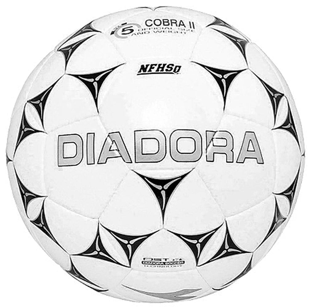 Diadora Unisex Cobra II Soccer Ball White Black 3
