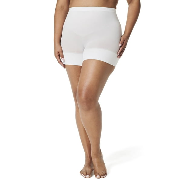 Pantalones cortos Shapewear SPANX, blancos sin costuras, entrepierna pequeña de 5,7 cm
