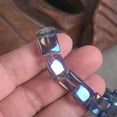 thumbnail image 3 of U8MO 10pcs Glossy Square 12mm Colorful Crystal Glass Loose Beads For Jewelry Making-Yellow, 3 of 4