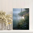 thumbnail image 2 of Sunrise Floral Landscape Watercolor Canvas Print, Living Room Bedroom Dining Room Office Hotel Decor, 2 of 8