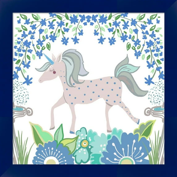 Great Art Now Unicorn Forest I by Ani Del Sol, Framed Wall Art, 14W x 14H