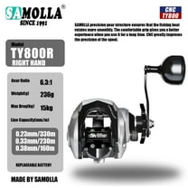 Large New Baitcasting Fishing Reel Saltwater Waterproof Sea Fishing 6.3:1 15KG Drag Catfishing Trolling Metal Base