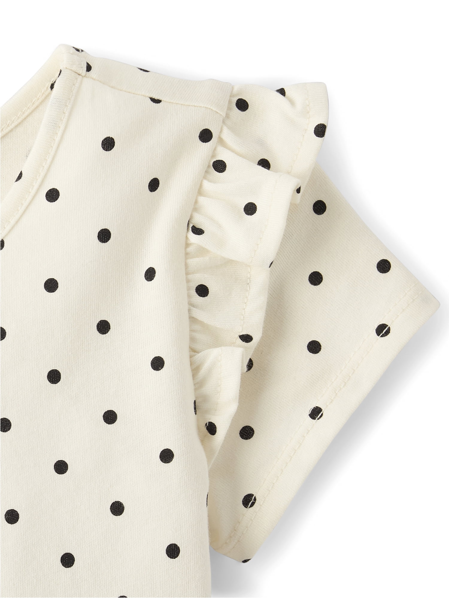 The Children's Place Baby And Toddler Girls Short Flutter Sleeve Dot Print Tutu Dress, Sizes 6M-5T