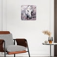 thumbnail image 3 of 14 Inch Wall Clock Battery Operated Silent Clock Decorative for Office, Kitchen, Outdoor, Living Room，Beautiful Horse with Cherry Blossom, 3 of 4