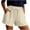 Beige, variant on Admvng Wonens Shorts Casual Summer Loose Drawstring Comfortable Cotton Yoga Stretchy Work Short Pants With Pocket Size S-2XL