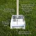 thumbnail image 5 of Wood Handle Pooper Scooper Durable Solid Metal Poop Tray With Rake 36.75" Long Handled Scoop | Great For Large Or Small Dogs No Assembly Required Better The Than Plastic, 5 of 6