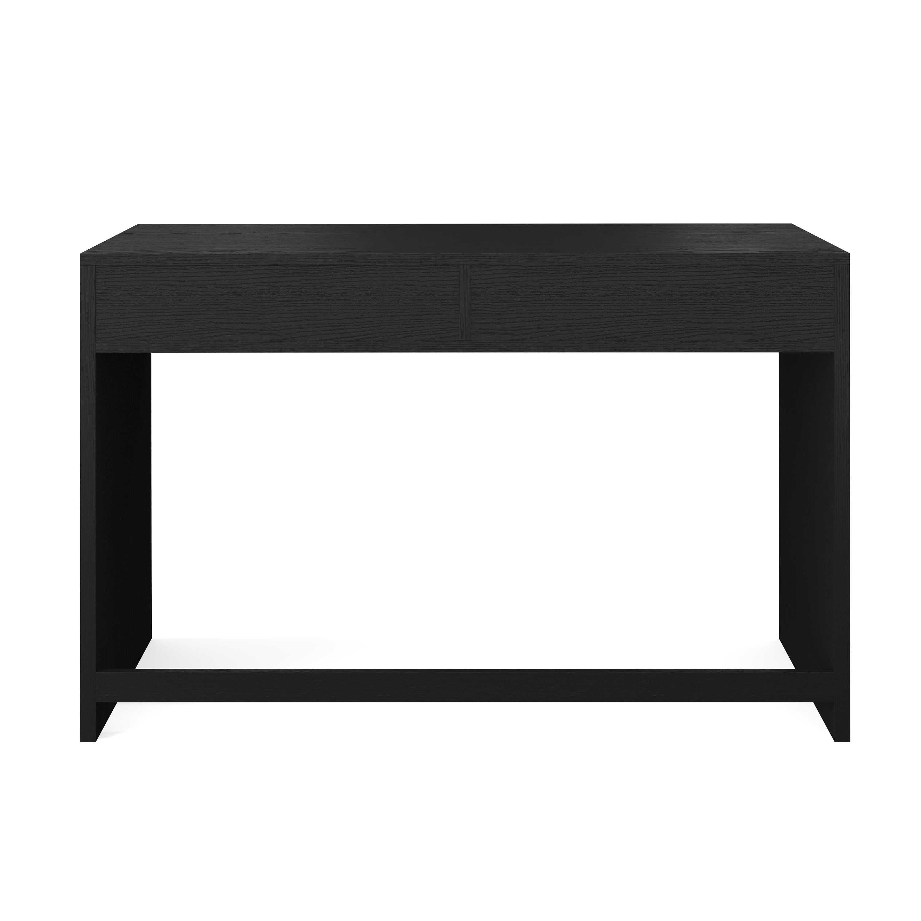 Martha Stewart Home Office Modular 2 Drawer Desk in Black with Oil Rubbed Bronze Hardware