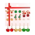 thumbnail image 2 of Kayannuo Christmas 12pcs Christmas Earrings Set Ear Cute Christmas Jewelry for Women New Year Gifts Christmas Gifts For Women, 2 of 3