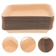 thumbnail image 4 of Miangastore Disposable Paperboard Food Tray 50Pack Rectangular For Seafood Crawfish, 4 of 8