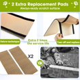 thumbnail image 3 of 2-Pack  Scratching Post with Cork Pad - Stable Floor Mount for All Breeds, 3 of 6