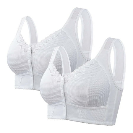 Clearance Sale! Bras for Women No Underwire Sports Bras for Women Moona Bra for Senior Front Closure Breathable Bra for Seniors Wirefree Bras for Older Women Wh1 58