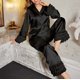 thumbnail image 5 of Pajama de Manga Larga para Mujer Turndown Collar Ropa de Casa Sexy Blusa Pantalones Conjunto de Sueño, 5 of 6