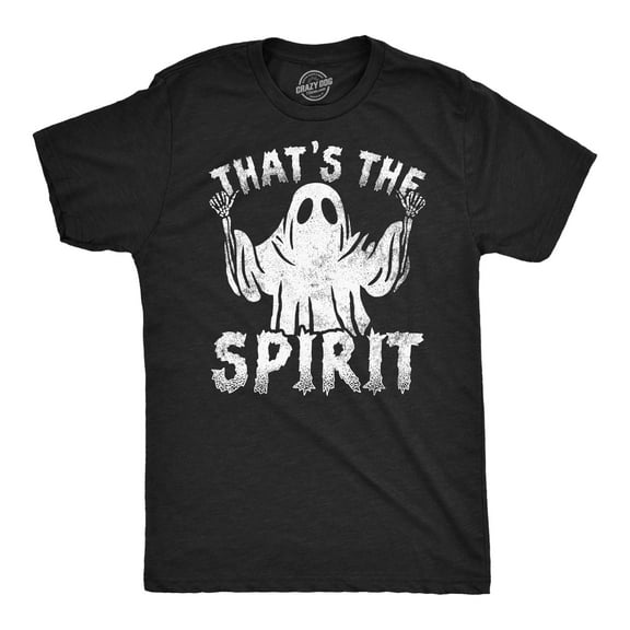 Mens Funny T Shirts Thats The Spirit Sarcastic Halloween Ghost Graphic Tee for Men Graphic Tees