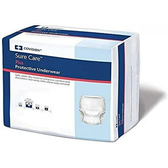 Sure Care Plus Unisex Protective Underwear, Small/Medium, Heavy Absorbency (20 Count)