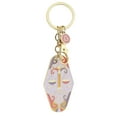 thumbnail image 1 of Illustrated Zodiac Keychain Signs Enamel Charm Unique Keyring Mini Pendants for Women, 1 of 4