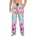 thumbnail image 3 of Men's Pajama Pants with Pockets Sleepwear Lounge Pants Stretch Casual Colorful Snake Skin, 3 of 6