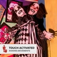 thumbnail image 5 of Haunted Hill Farm Lifesize 5.5 ft Animatronic Two-Headed Clown with Lights and Sound, Indoor/Outdoor Halloween Decoration, HHCLOWN-37FLSA, 5 of 20