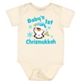 thumbnail image 3 of Inktastic Baby's 1st Chrismukkah with Cute Baby Penguin and Snowflakes Boys or Girls Baby Bodysuit, 3 of 5