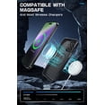 thumbnail image 4 of SupCase Unicorn Beetle MAG XT - Back cover for cell phone - MagSafe compatibility - polycarbonate, thermoplastic polyurethane (TPU) - dark green - 6.1" - for Apple iPhone 15 Pro, 4 of 8