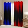 thumbnail image 2 of Erosebridal Abstract Ombre Curtains Blackout Blue Red Black Curtains & Drapes Bedroom,Gradient Geometry Striped Window Curtains,Geometric Stripes Window Treatments, 2 of 6