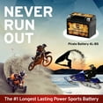 thumbnail image 6 of Pirate Battery Ytx4l-bs (4l-bs 12 Volts,3 Ah, 50 Cca) High Performance - Maintenance Free - Sealed AGM Motorcycle Battery, 6 of 8