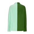 thumbnail image 6 of IROINNID Reduced Women's Long Sleeve V-Neck Shirts Daily Printing Stitching T-Shirt Long Sleeve Blouses Tops,Green, 6 of 7