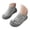 Grey, variant on OOOUM Knit Baby Baby Sock Shoes Infant Walking Shoes Rubber Toe Cap First Walker Shoes Toddler Non Slip Dots Slip On Shoes Blue US:12/0-6 Months