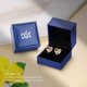 thumbnail image 5 of Pendientes de tuerca de plata de ley 925 con piedra natal, joyería para mujer, chapado en oro blanco/rosa, San Valentín, Navidad, aniversario, cumpleaños, joyería, regalos para él, 5 of 5