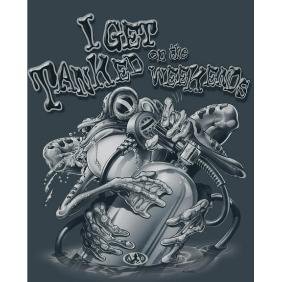 Amphibious Outfitters Scuba Diving T-Shirt - I Get Tanked