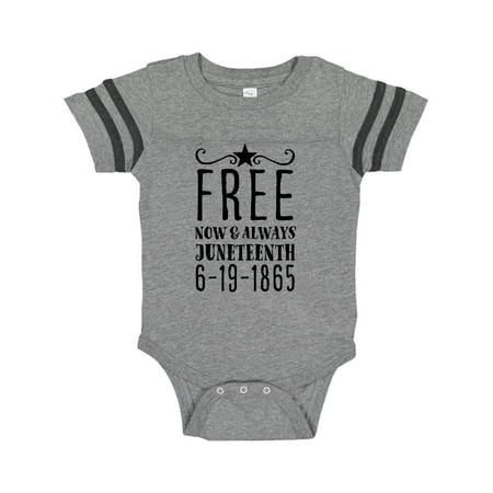 

Inktastic Free- Now and Always- Juneteenth 6-19-1865 Gift Baby Boy or Baby Girl Bodysuit