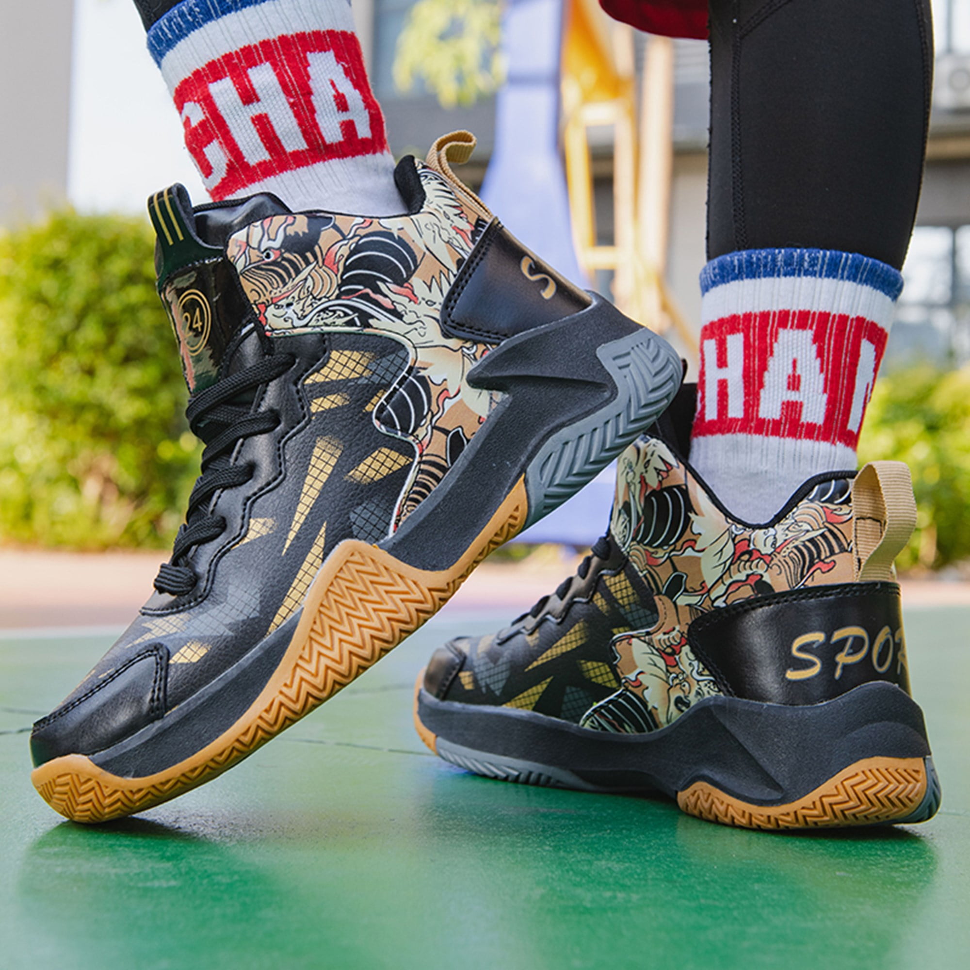 Kids Basketball Shoes Comfortable High Top Sneakers for Boys and Girls in Ethiopia at ETB 6206 Rating 5