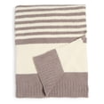 thumbnail image 1 of Manta Blanket Barefoot Dreams, color crema y Beach Rock, 1 of 1
