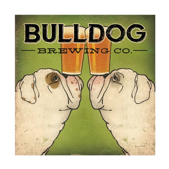 Trademark Fine Art 'Bulldog Brewing' Canvas Art by Ryan Fowler