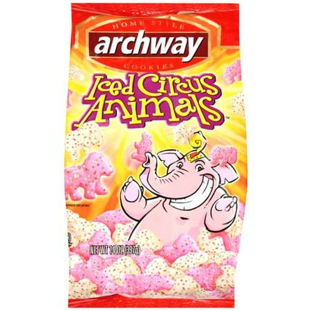 Archway: Iced Circus Animals Cookies, 14 Oz