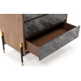 thumbnail image 4 of Limari Home Metcalf Mid-Century Veneer and MDF Wood Bedroom Chest in Gray/Walnut, 4 of 6
