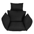 thumbnail image 2 of Cojín colgante de mimbre para silla de huevo, cojín para hamaca para porche, para exteriores, novedad de 2020 Negro Zulema cojín de columpio, 2 of 8
