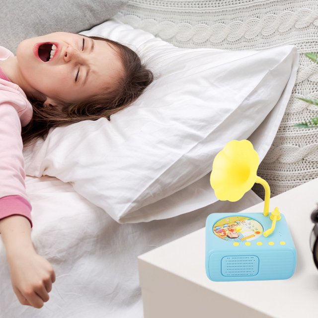Fonógrafo para niños con 96 cartas Toy sensorial musical Escuchar con historia y música juguetes para contar historias para niños y niñas de 1 a 8 años