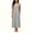 0-Gray, variant on Asgosdo Women Dresses Short Sleeve Solid Color Loose Fit Comfy Soft Lounge Maxi Dress with Pocket