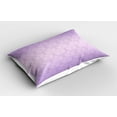 thumbnail image 2 of Ambesonne Lilac Pillow Sham 2 Pack, Baroque Swirl Motifs, 26"x20", Lilac, 2 of 3