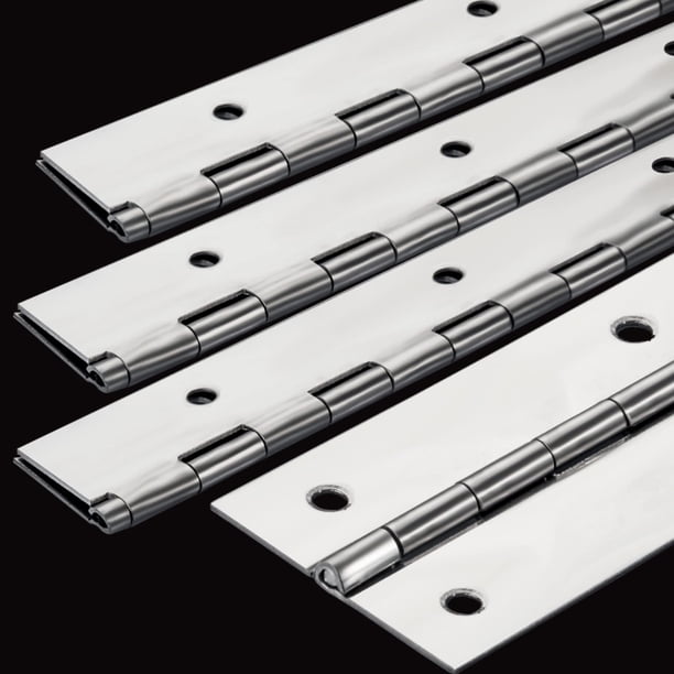 Paquete de 4 bisagras de piano resistentes de 2.0 in de ancho abierto x 16.0 in continuas y bisagras de piano de 0,06
