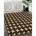 thumbnail image 2 of Ahgly Company Indoor Round Patterned Black Bean Brown Area Rugs, 8' Round, 2 of 6