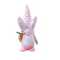 thumbnail image 2 of LEFTHIGH Home Cute Easter Pointed Hat Rabbit Faceless Doll Blue Pink Green Handmade Soft Fabric Carrot Goblin Ears Centerpiece Gift Kids Room Holiday Decor Easter Decor, 2 of 6