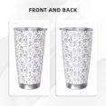 thumbnail image 3 of Uemuo Elegant ice skates snowflakes Print Travel Coffee Mug ,20oz Double-walled Car Cup ,Stainless Steel Insulated Tumbler Leak-proof Travel Cup Reusable Straw Car Cup-Straw Two-piece Set, 3 of 8