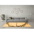 thumbnail image 3 of Ahgly Company Indoor Round Abstract Orange Modern Area Rugs, 8' Round, 3 of 4