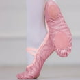 thumbnail image 5 of HAOTAGS Children's Dance Shoes (2 - 15Y), Solid Color Training Shiny Yoga Dance Shoes Pink 4 T, 5 of 6