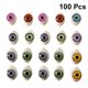 thumbnail image 5 of 100 piezas de ojos de muñeca, globos oculares artesanales para bricolaje, costura, manualidades, marionetas, osos, juguetes de peluche, accesorios ovalados, 5 of 5